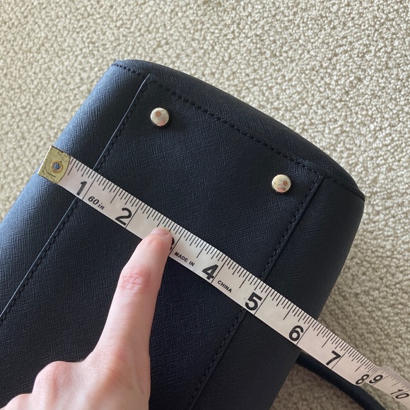 Kate Spade Large Black Tote Bag Multi Compartments Zip Top Closure Laptop EUC - Picture 5 of 12